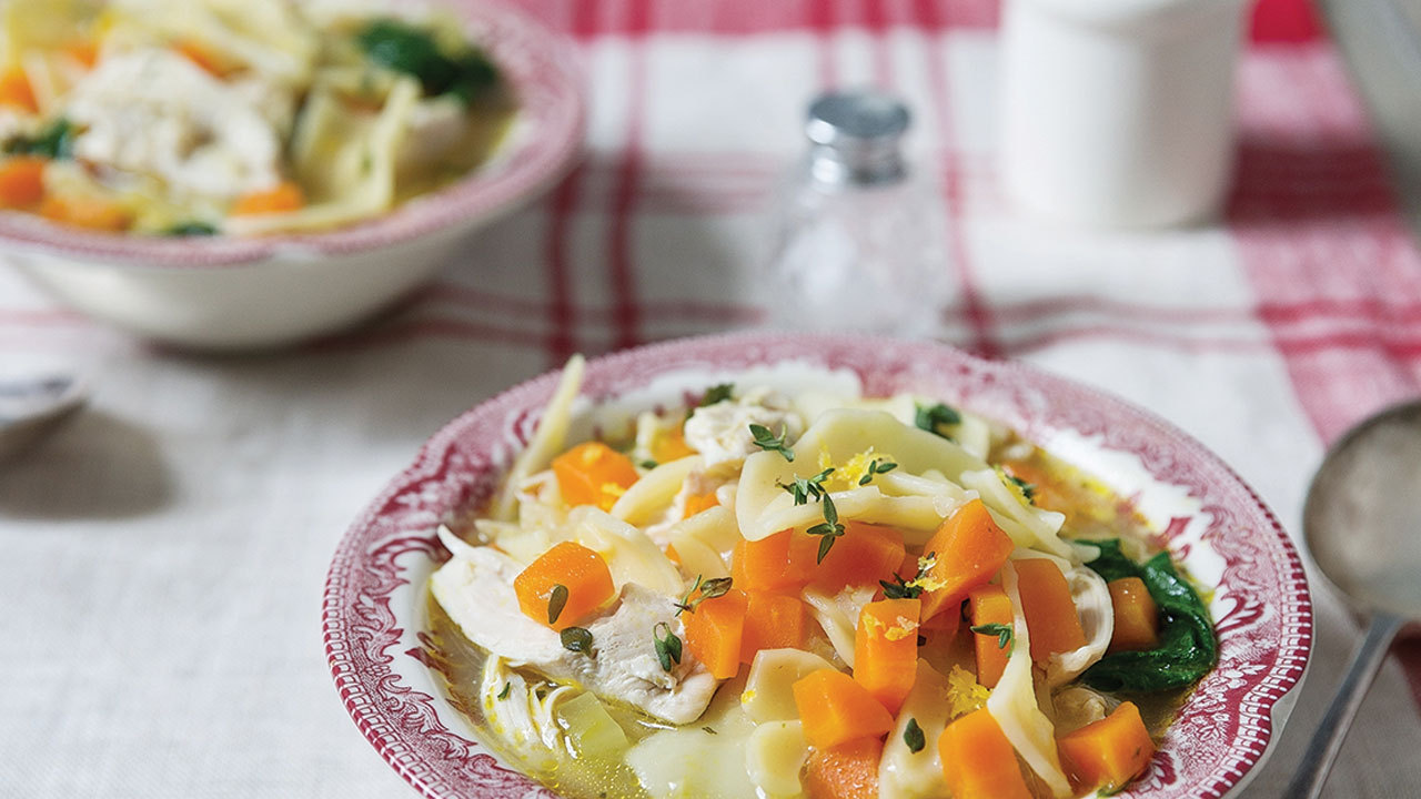 Lemon Chicken Noodle Soup Saturday AM