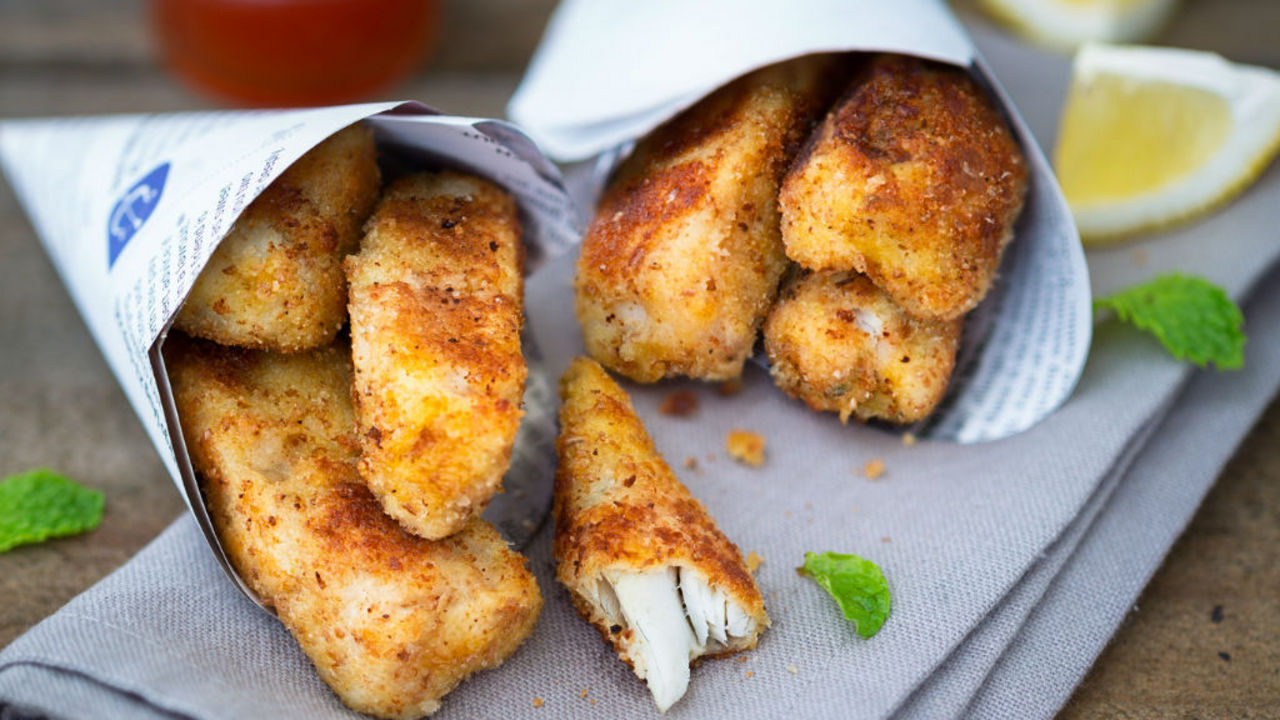 Parmesan & Lemon Hake Goujons The Six O'Clock Show