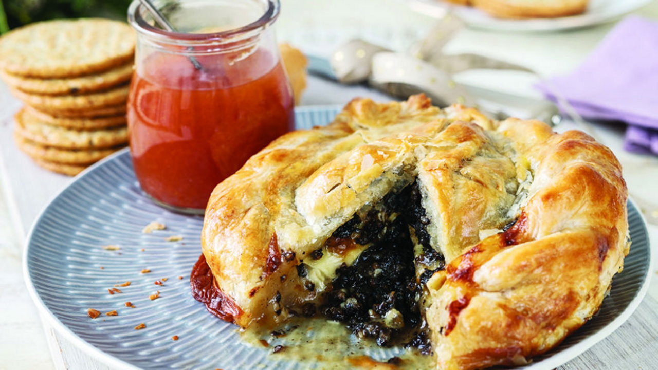 Baked Brie and Black Pudding