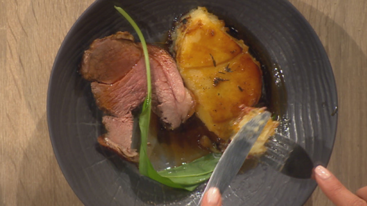 Roast Glazed Leg of Lamb, Boulangere Potatoes The Six O'Clock Show
