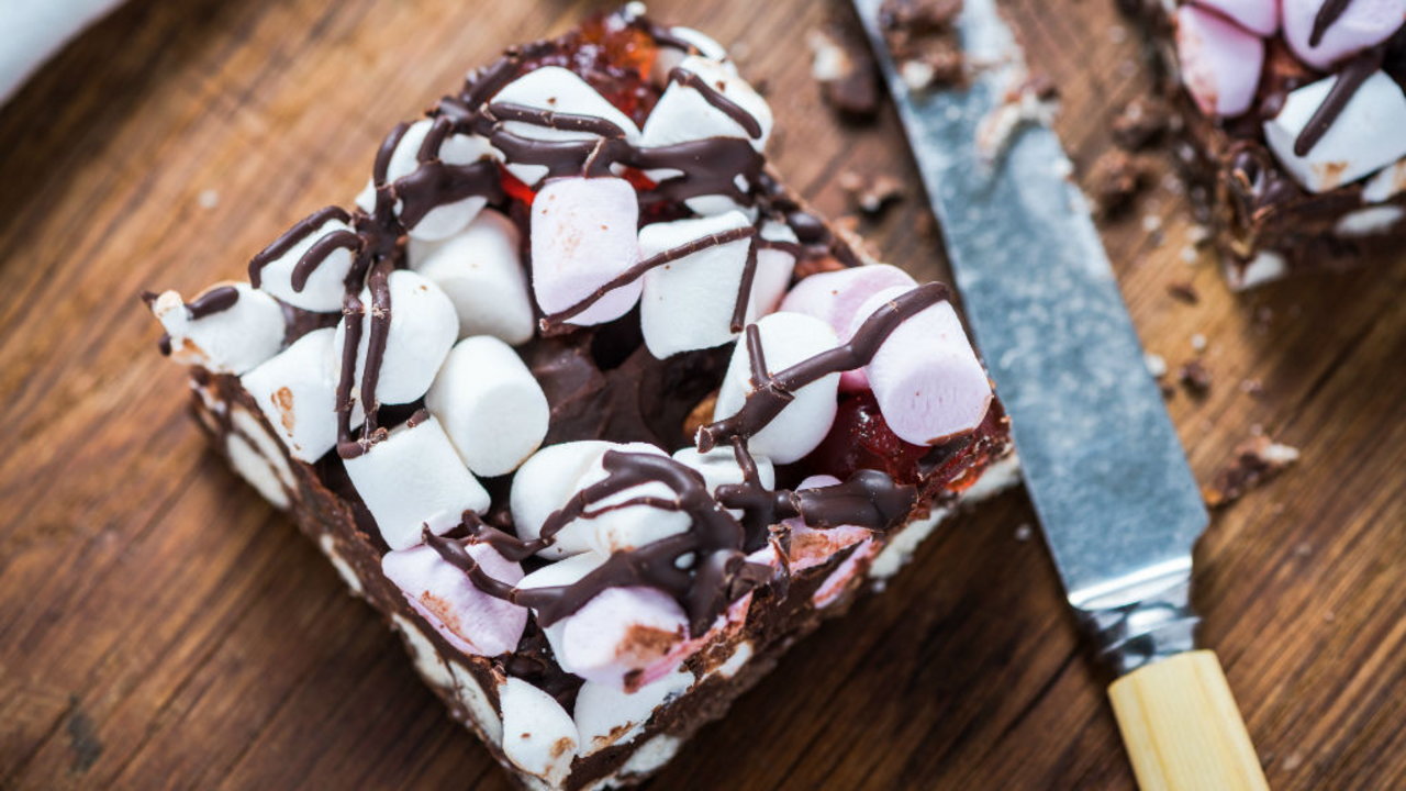 Chocolate Marshmallow Traybake