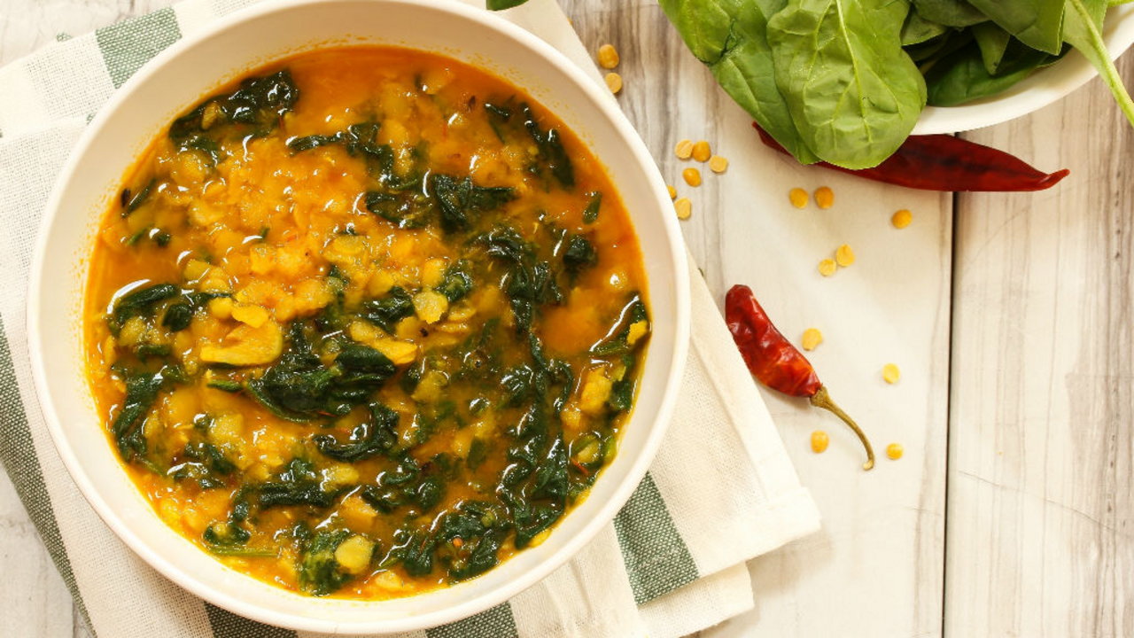 Chickpea Curry with Chicken and Baby Spinach