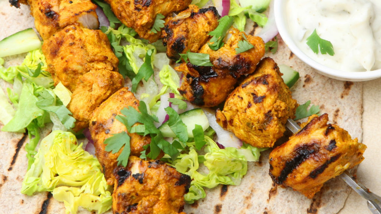 Cape Malay Style Sweet Curry Chicken Kebabs