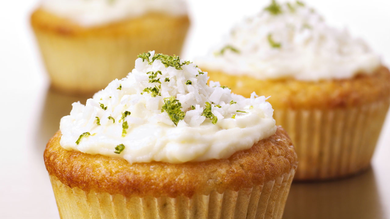 Zesty Lime & Coconut Cupcakes