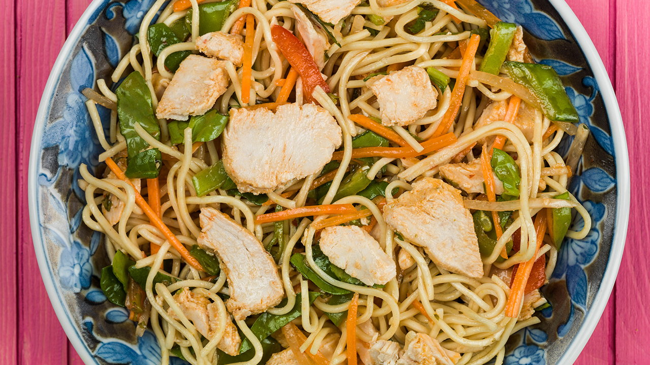 Sweet Chilli Chicken Noodle Salad