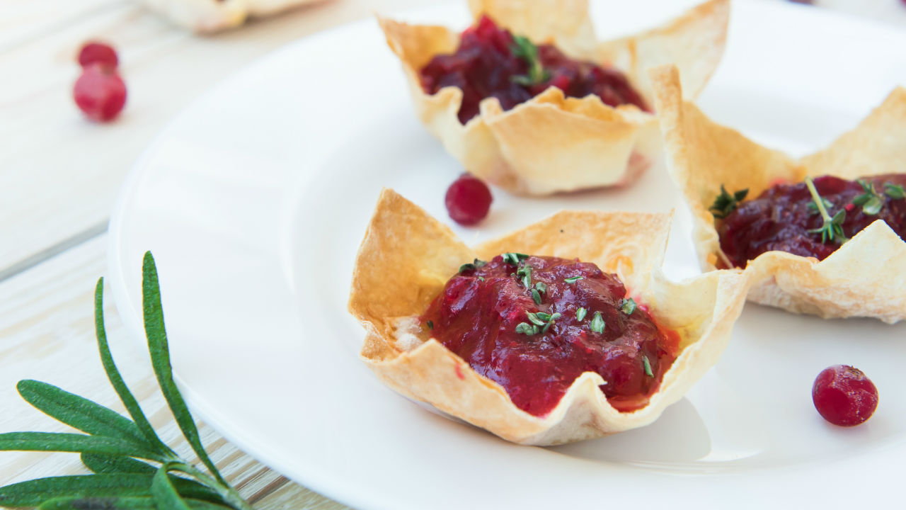 Cranberry and Brie Mini Tarts