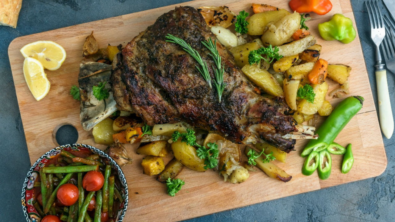 Griddled Lamb with a Salad of New Potatoes