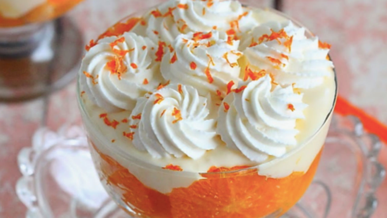 Passionfruit and Clementine Trifle The Six O'Clock Show