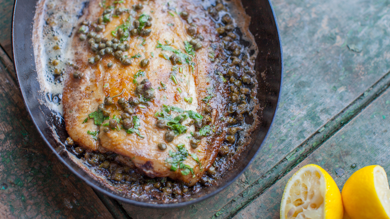 Seared Black Sole With Caper Butter | The Six O'Clock Show