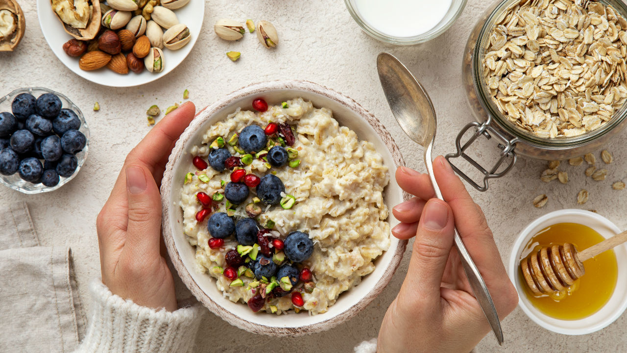 Creamy Maple Syrup Porridge with Fruit Kebabs Ireland AM