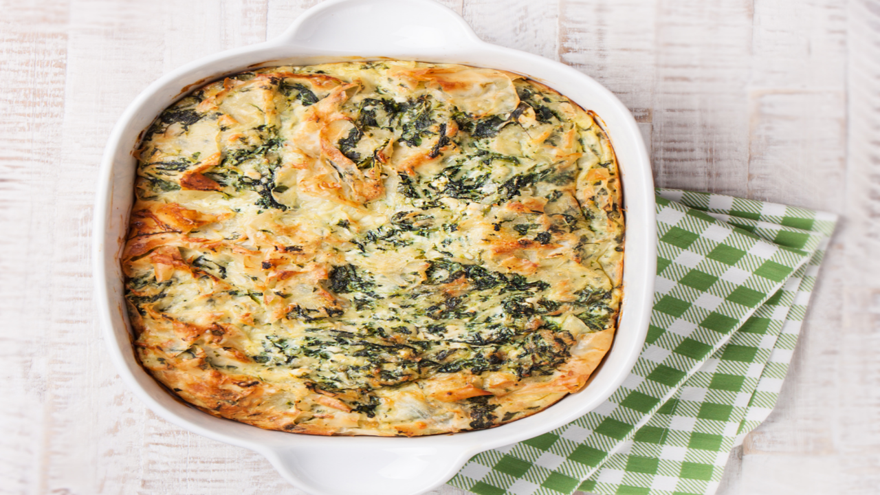 Butternut Squash, Spinach & Chicken Filo Pie The Six O'Clock Show