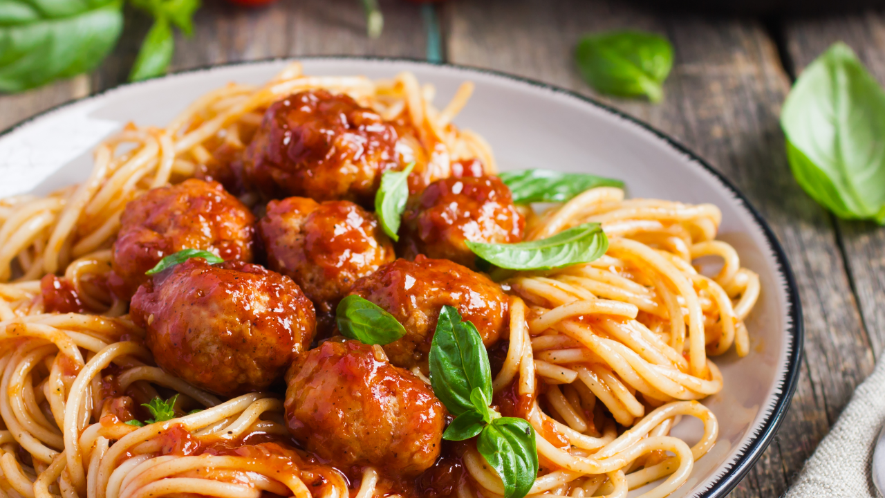 Meatballs with Parmesan, Oregano and Fresh Tomato Sauce. The Six O