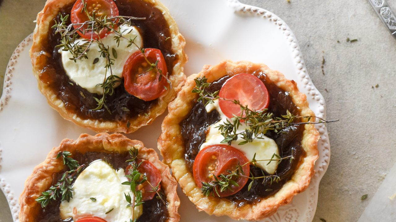 Goats Cheese, Plum & Walnut Tarts Ireland AM