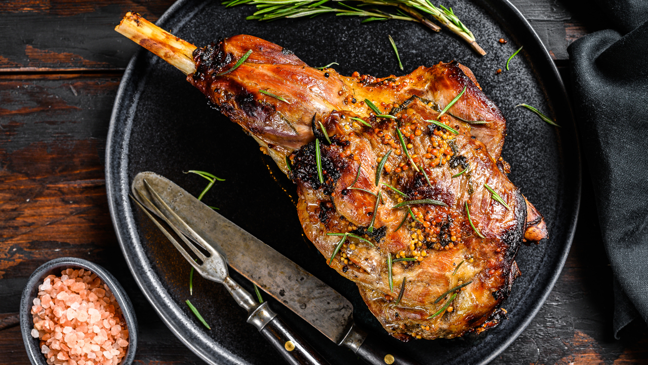 Honey Spiced Easter Leg of Lamb with Thyme Potato Dauphinoise Ireland AM