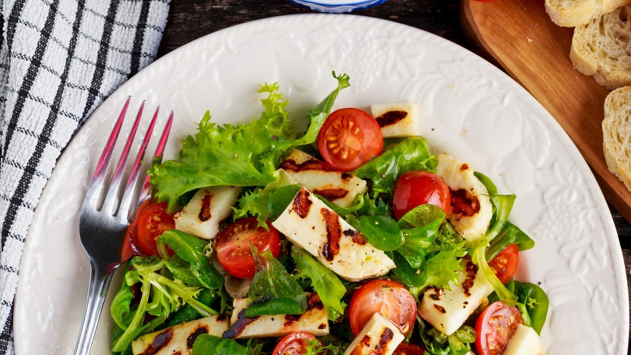 Griddled Halloumi & Red Rice Salad Ireland AM