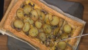 Cheesy Potato Mushroom and Onion Tart